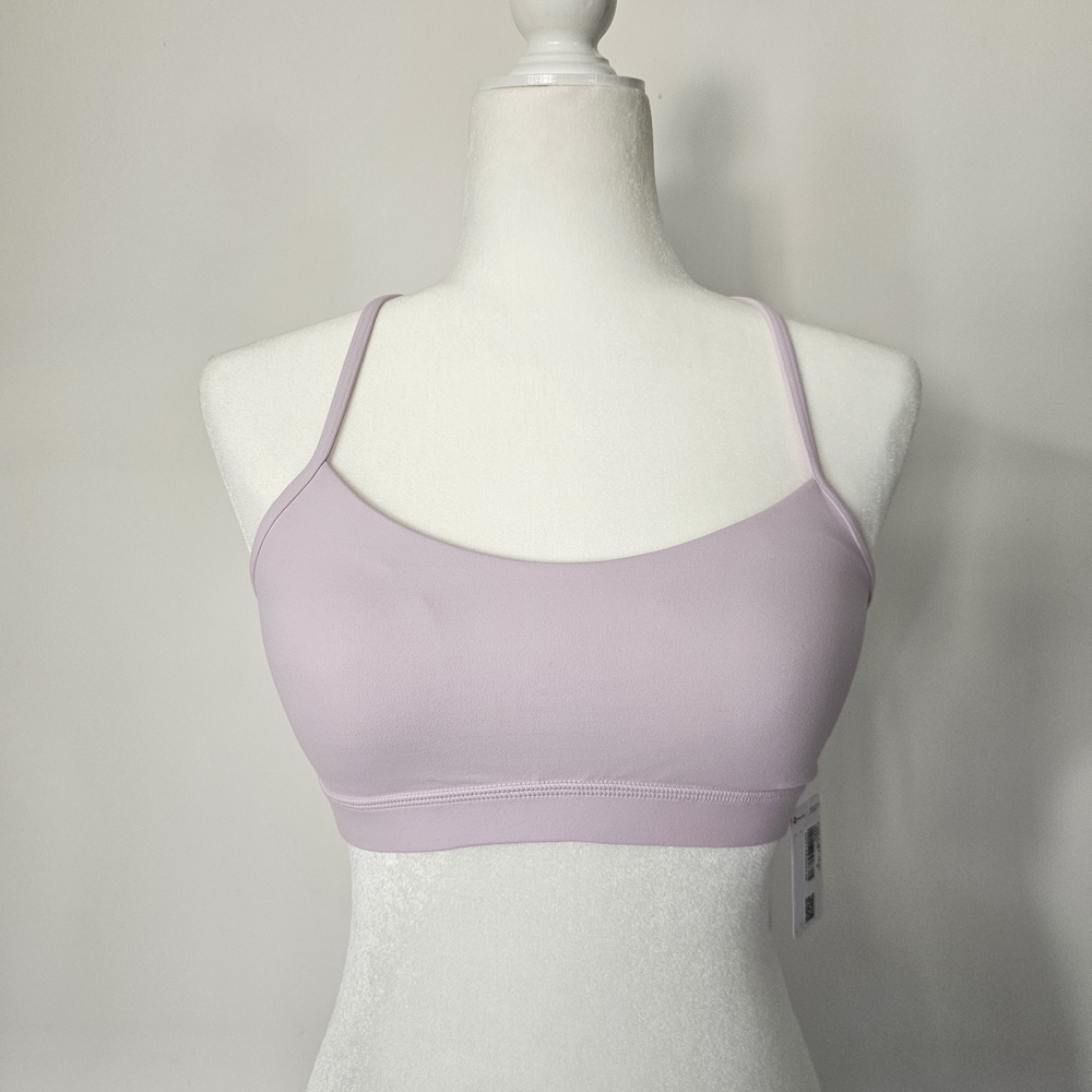 Lululemon Flow Y Bra Nulu *Light Support, A-C Cups | size 8 | meadowsweet pink